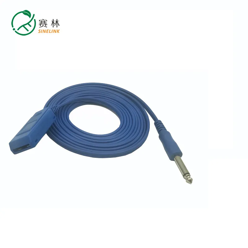 Φ6.35mm herbruikbare elektrochirurgische aardingspatiëntpadplaat verbindingskabels