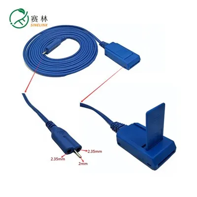 2-Φ2.35mm herbruikbare patiëntplaat voor het aansluiten van aardingskabels